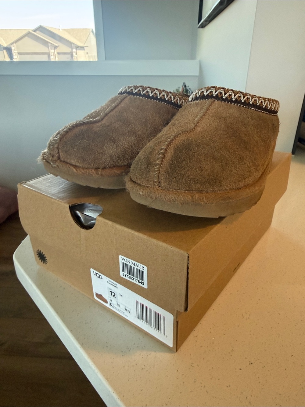 UGG Kids Chestnut Tasman Slip-On Cozy Slippers